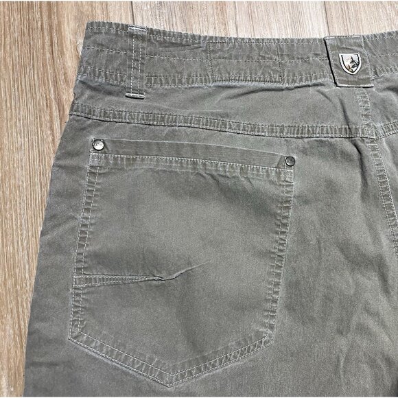 Kuhl Revolvr Khaki Outdoor Hiking Patina Dye Hybrid Pants - Men Size 38 X 32 - Picture 15 of 16